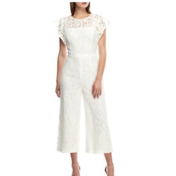 white lace jumpsuit wedding
